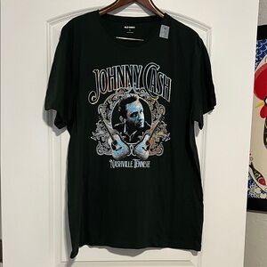 Old Navy Forest Green Johnny Cash Nashville Tee